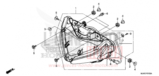 PROJECTEUR CBR500RAJ de 2018